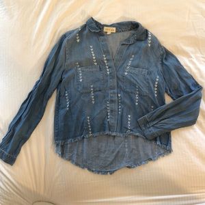 Cloth and Stone denim Button up